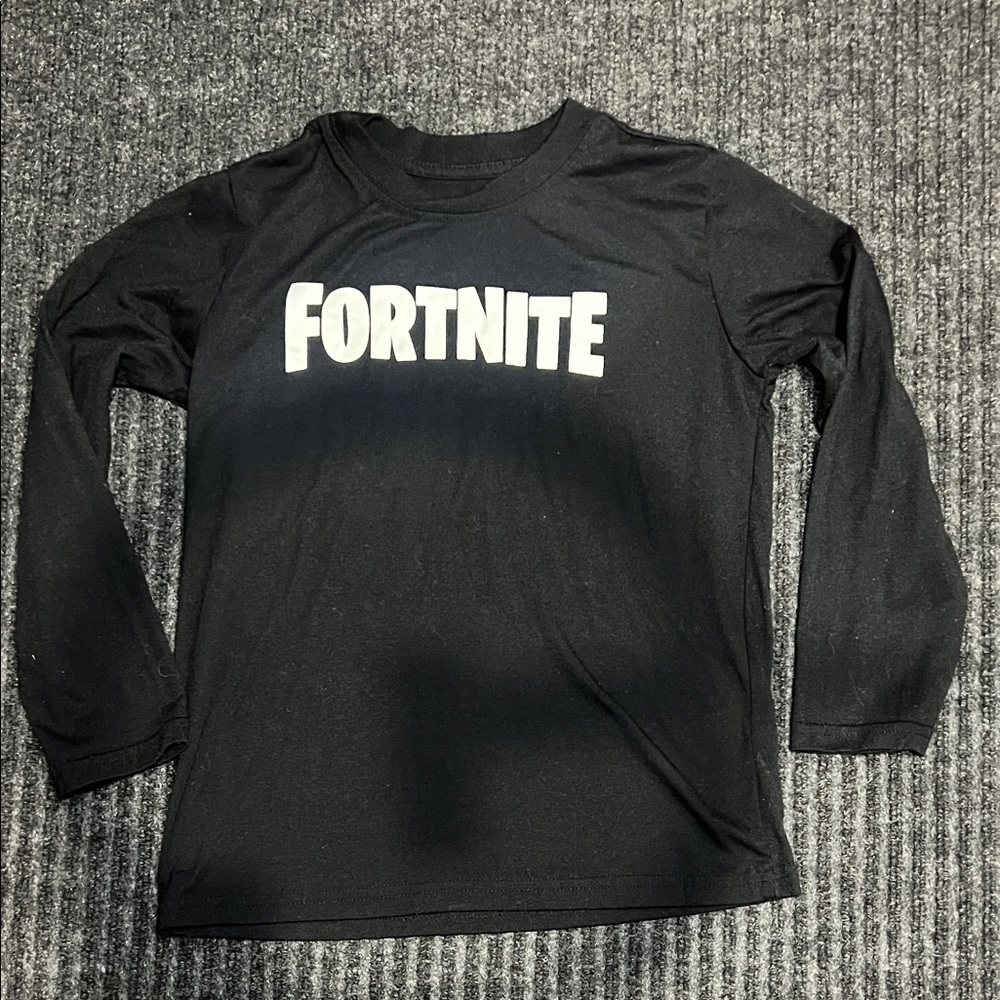 Fortnite Kids Black Pajama Top size 8